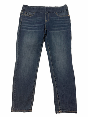 Jordache Women's Dark Blue Slip On Skinny Jeans Size 20W Plus Size